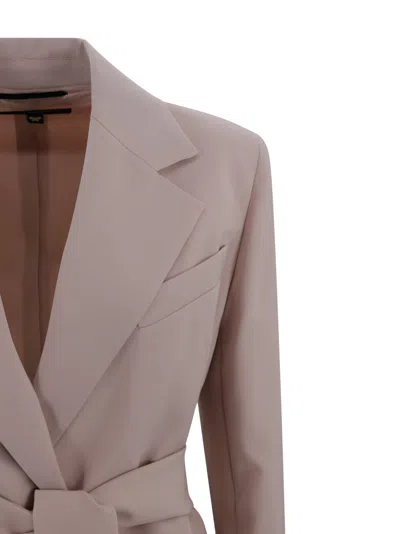 Weekend Max Mara Blazer Belted Waist Notched Lapel