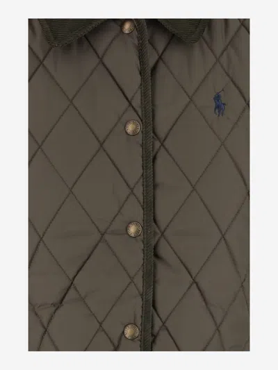Polo Ralph Lauren Quilted Nylon Vest With Front Button Closure