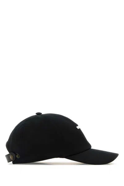 Tom Ford Black Baseball Cap With Logo Embroidery On The Front And Logo Lettering On The Rear In Cotton Man In Black