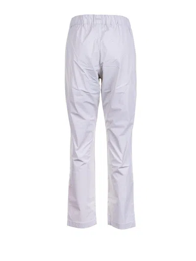 Herno Trousers White In Purple