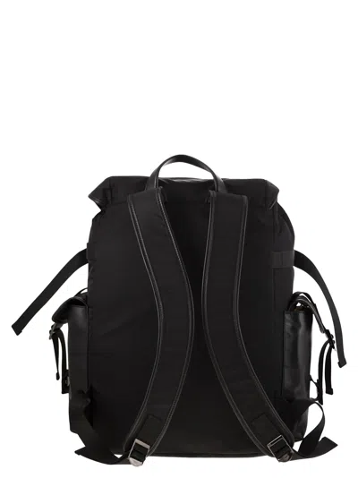 Tod's Medium Leather And Fabric Backpack