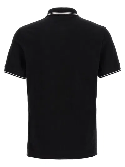 Stone Island Short Sleeve Slim Polo In Blue