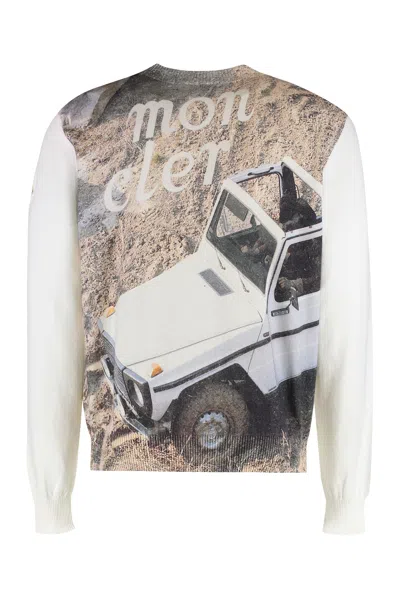 Moncler Genius 3 Moncler Mercedes-benz Designed By Nigoldeneye Cotton Sweater In Neutral