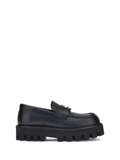 Alexander Mcqueen "parachute" Loafer With Buckle T In Black