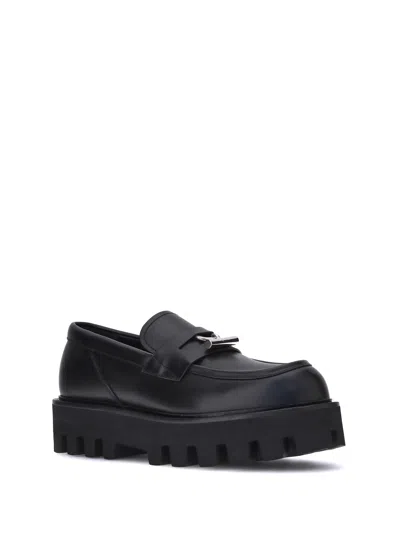 Alexander Mcqueen "parachute" Loafer With Buckle T In Black