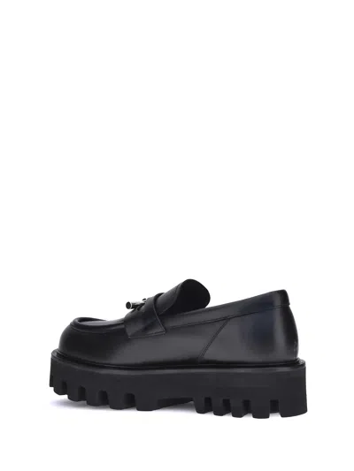 Alexander Mcqueen "parachute" Loafer With Buckle T In Black