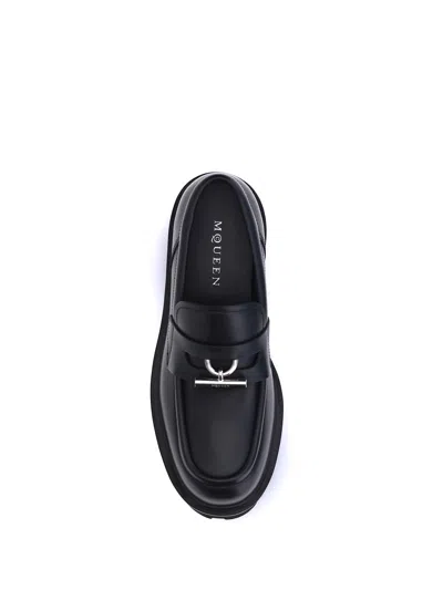 Alexander Mcqueen "parachute" Loafer With Buckle T In Black