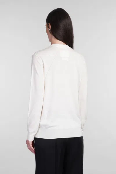 Jil Sander Knitwear In Beige Wool In White
