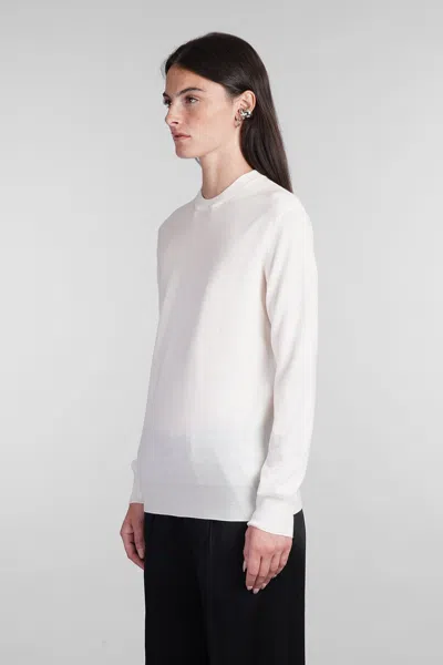 Jil Sander Knitwear In Beige Wool In White