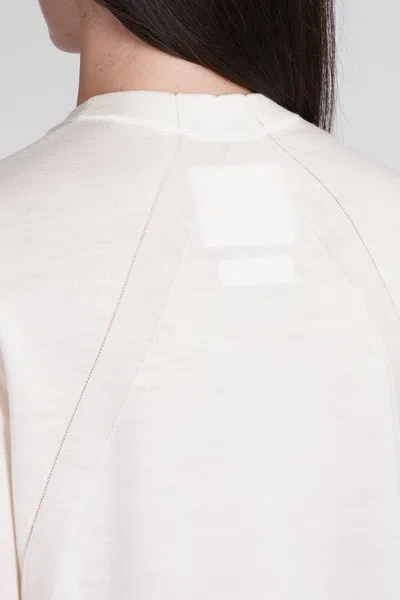 Jil Sander Knitwear In Beige Wool In White