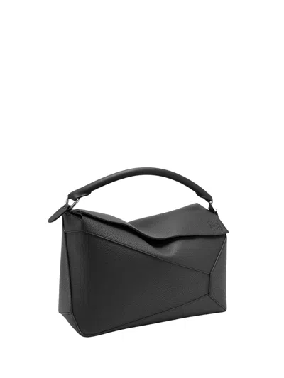 Loewe Large Puzzle Bag In Dark Grained