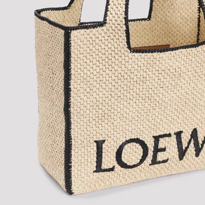 Loewe Natural Raffia Large Font Tote Bag