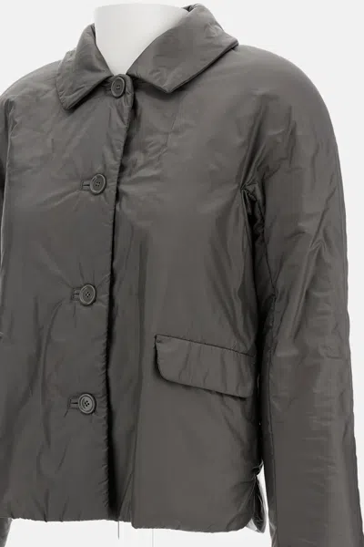 Max Mara The Cube Greens Anthracite Puffer Jacket In Multi