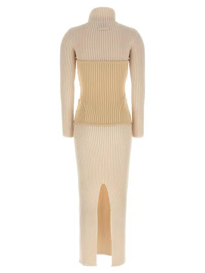 Jean Paul Gaultier Corset Dress Dresses White In Neutral