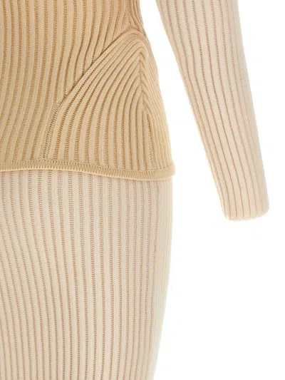 Jean Paul Gaultier Corset Dress Dresses White In Neutral