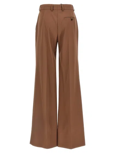 Stella Mccartney Wool Trousers With Wide Leg And Front Crease