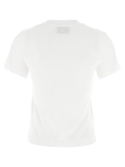 Ami Alexandre Mattiussi Ami De Coeur Cropped T-shirt In White
