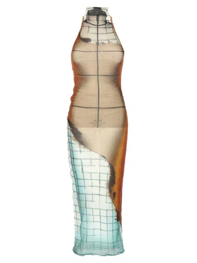 Jean Paul Gaultier Women Printed Tulle The Fire Dress