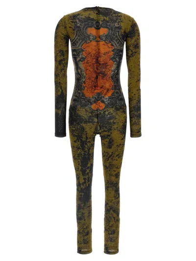 Jean Paul Gaultier 'médaillon' Jumpsuit In Multi
