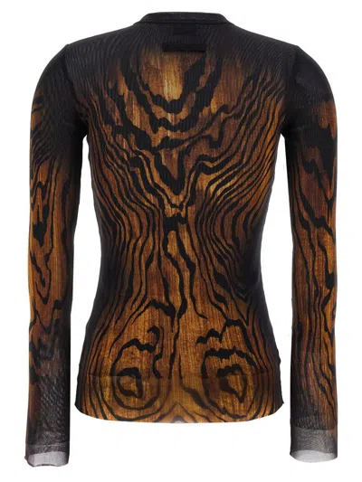 Jean Paul Gaultier Women Printed Tulle The Wood Top