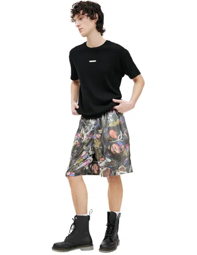 Acne Studios Monoprint Shorts In Multi