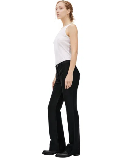 The Row Black Linen Trousers