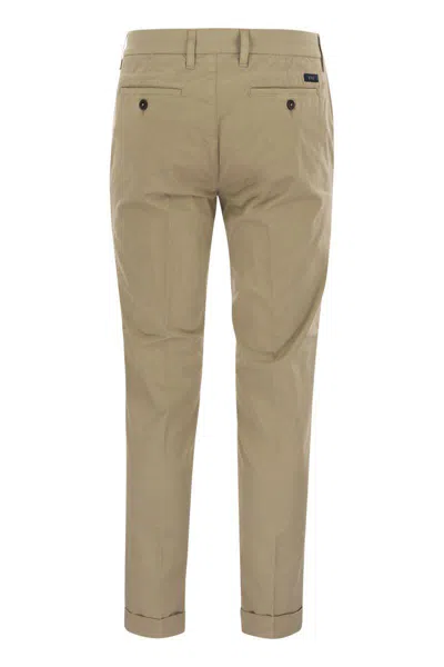 Fay Stretch Gabardine Slim Trousers