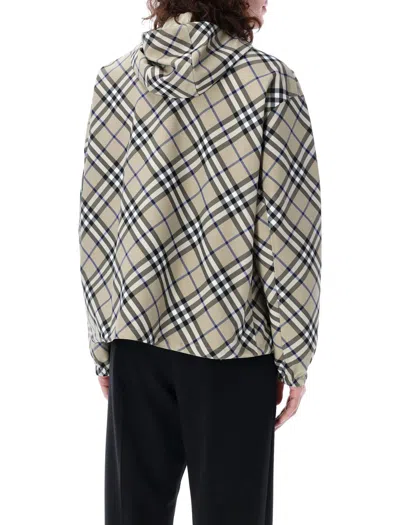 Burberry Reversible Check Snowdon Puffer Jacket In Black