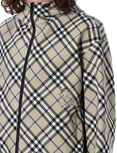 Burberry Reversible Check Snowdon Puffer Jacket In Black