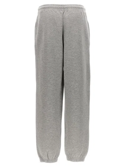 Moncler Grey Cotton Blend Joggers In Gray