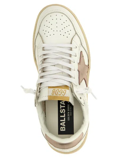 Golden Goose Low-top Sneakers With Perforated Upper In White