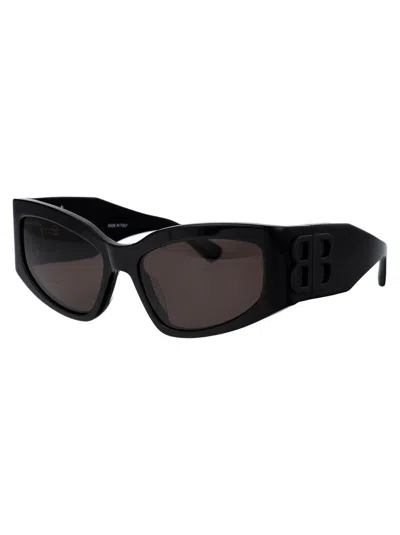 Balenciaga Injected Bb0321s Sunglasses In Black