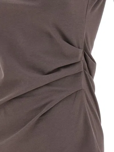 Dries Van Noten Grey Henray Top In Brown