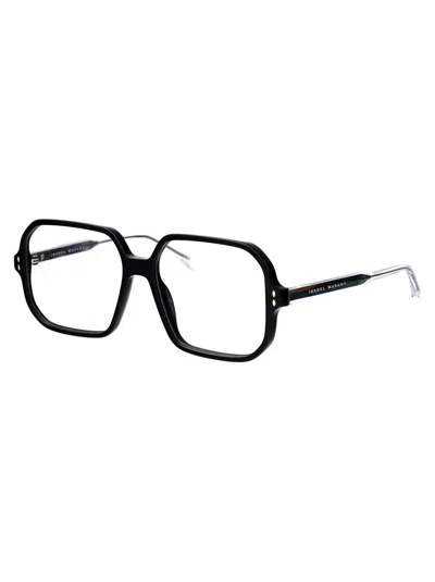 Isabel Marant Black Metal Glasses In Black