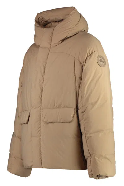 Canada Goose Wilu Hooded Down Jacket In Brown