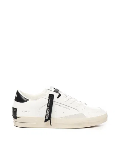 Crime London Leather Sneakers In White