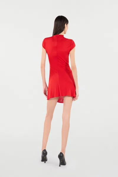 Roberto Cavalli Mini Dress With Ruched Detail