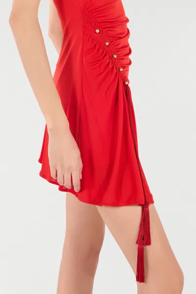 Roberto Cavalli Mini Dress With Ruched Detail