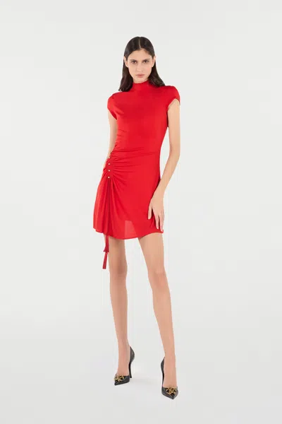 Roberto Cavalli Mini Dress With Ruched Detail