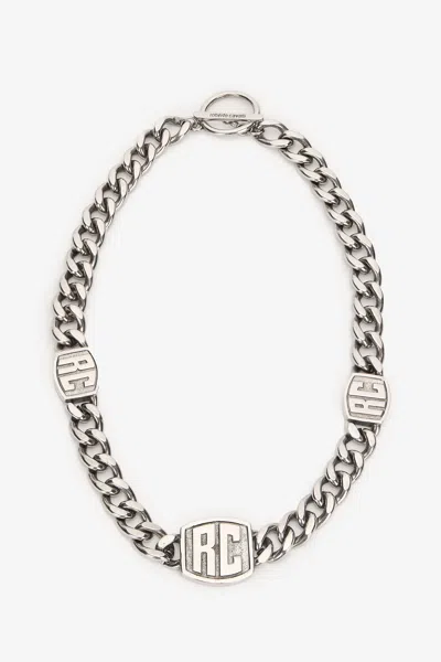 Roberto Cavalli Chain Necklace With Rc Monogram