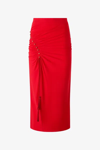 Roberto Cavalli Midi Skirt With Ruched Detail