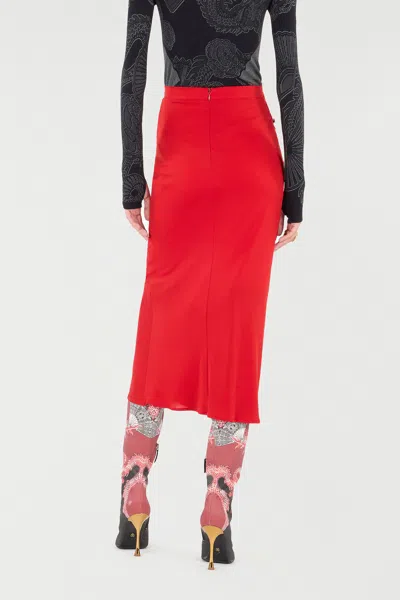 Roberto Cavalli Midi Skirt With Ruched Detail