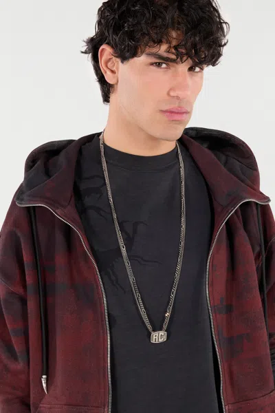 Roberto Cavalli Necklace With Double Chain And Rc Monogram