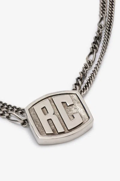 Roberto Cavalli Necklace With Double Chain And Rc Monogram