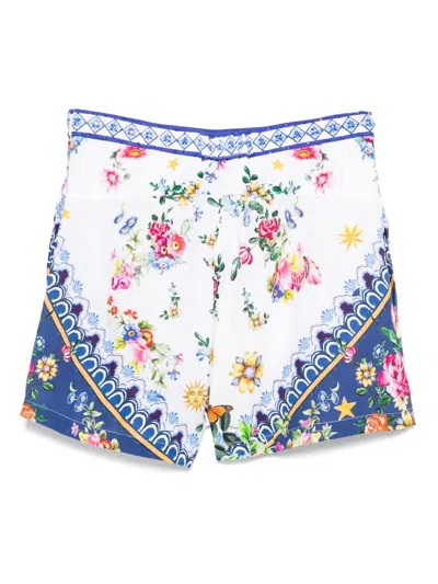 Camilla Linen Shorts In Multi