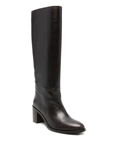 P.a.r.o.s.h 70mm Leather Knee-high Boots In Black