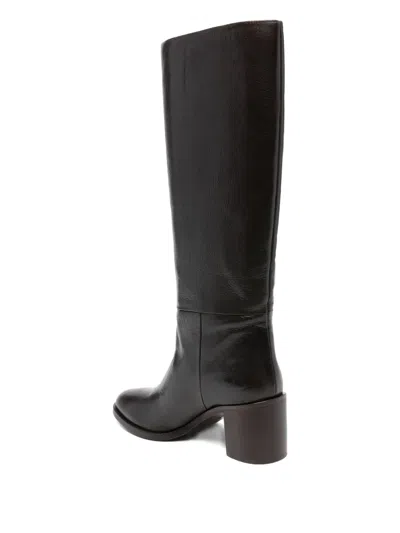 P.a.r.o.s.h 70mm Leather Knee-high Boots In Black