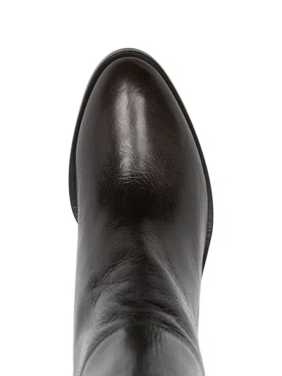 P.a.r.o.s.h 70mm Leather Knee-high Boots In Black