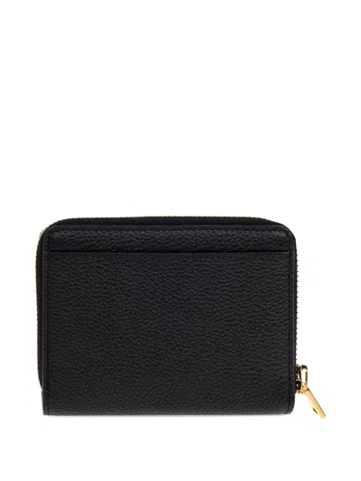 Tom Ford Zip-around Leather Wallet In Black