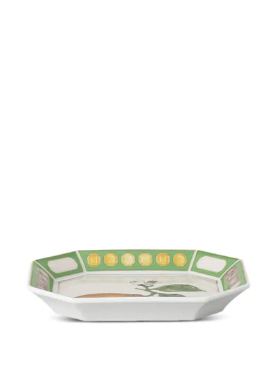 Swarovski Idyllia Lemon-print Tray (12.1cm X 14.6cm) In Multi